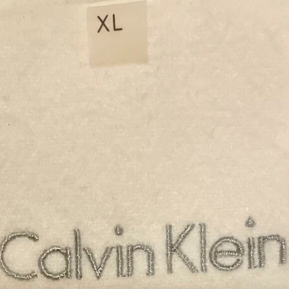 NWOT CALVIN KLEIN White Brown DUFFLE COAT TOGGLE ZIP Removeable FUR HOOD XL! - Picture 4 of 8